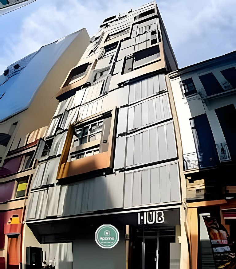 Estúdio na Lapa RJ | Hub Coliving com Piscina | Apartamento