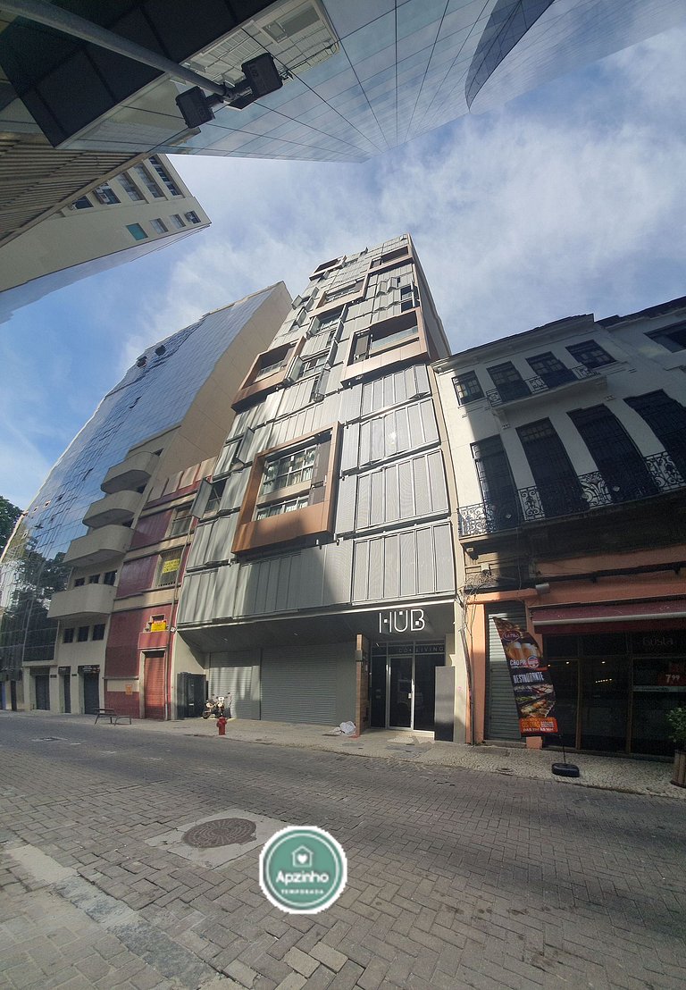 Estúdio na Lapa RJ | Hub Coliving com Piscina | Apartamento
