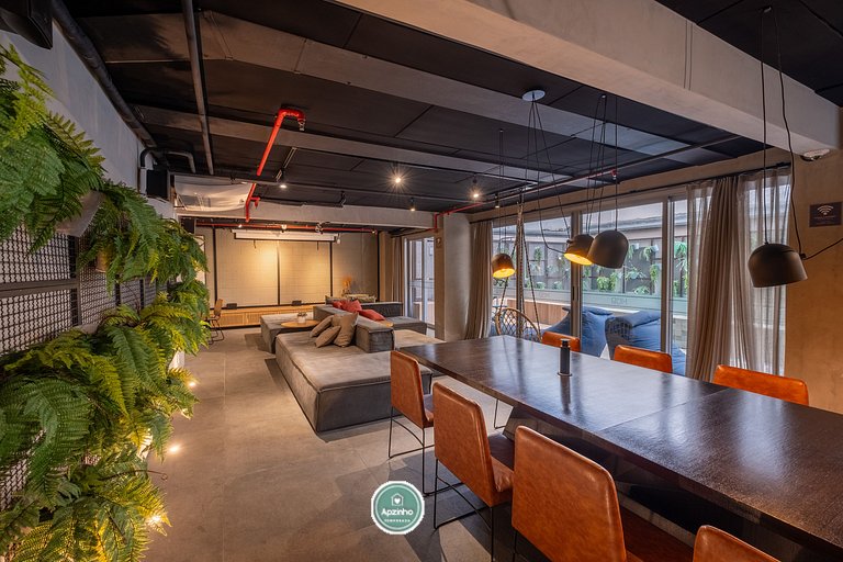 Estúdio na Lapa RJ | Hub Coliving com Piscina | Apartamento