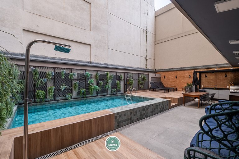 Estúdio na Lapa RJ | Hub Coliving com Piscina | Apartamento