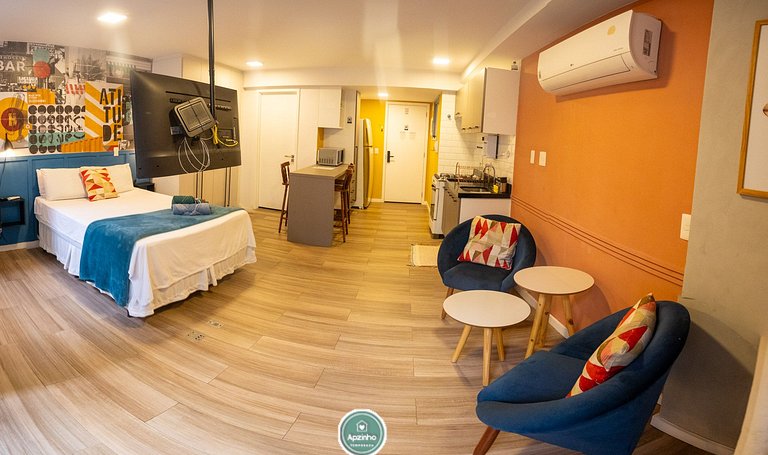 Estúdio na Lapa RJ | Hub Coliving com Piscina | Apartamento