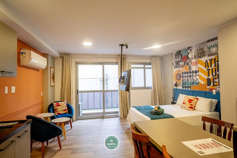 Estúdio na Lapa RJ | Hub Coliving com Piscina | Apartamento